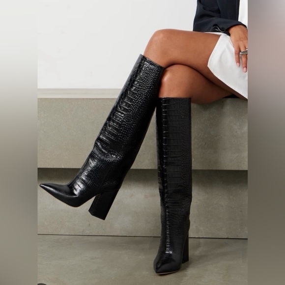 Paris Texas Shoes - Paris Texas Black Anja Heeled Boots